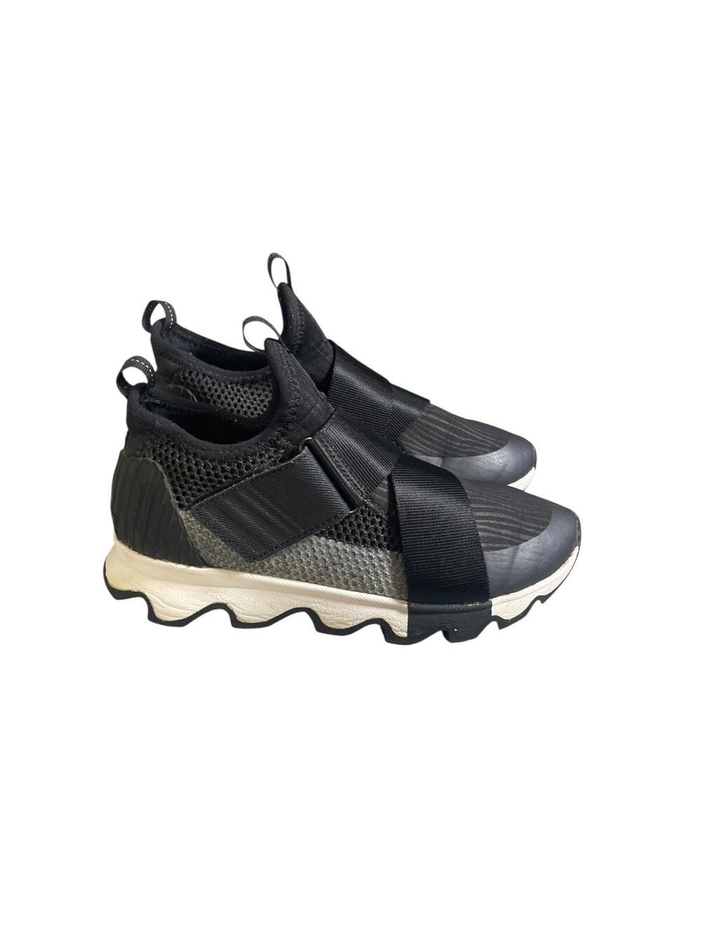 Sorel Women’s Kinetic Black Sneak Sneakers Size-5.5
